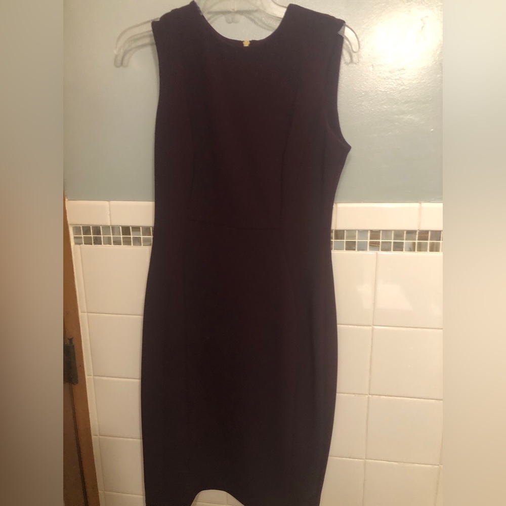 Maroon Calvin Klein business dress